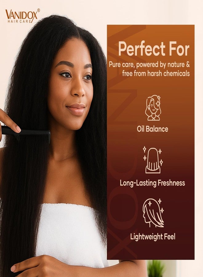 VANIDOX Batana Oil Shampoo – Biotin & Niacinamide Infused – Supports Thicker-Looking Hair – Moisturizing & Nourishing for Thinning Hair and Scalp Care – Sulfate-Free, 16 fl oz - Image 5